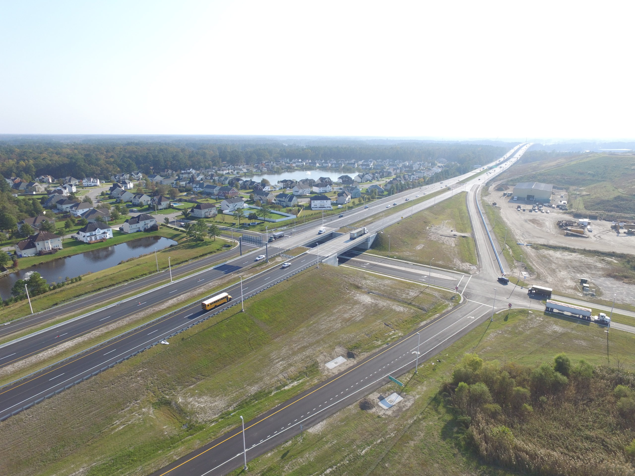 Completed bridges over Bainbridge Blvd.