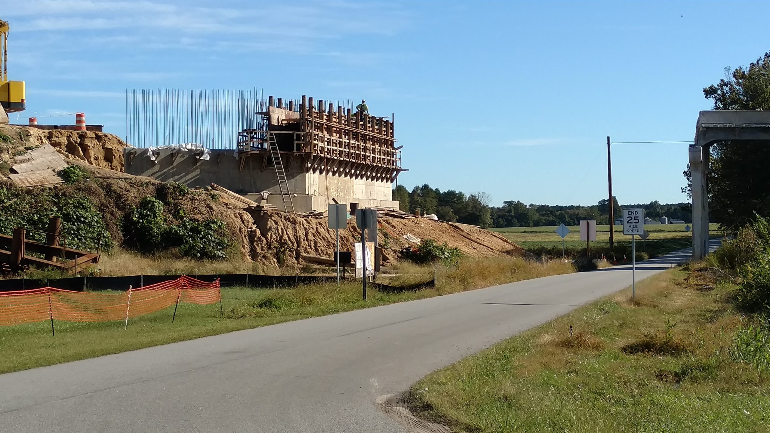 Abutment and backwall formwork