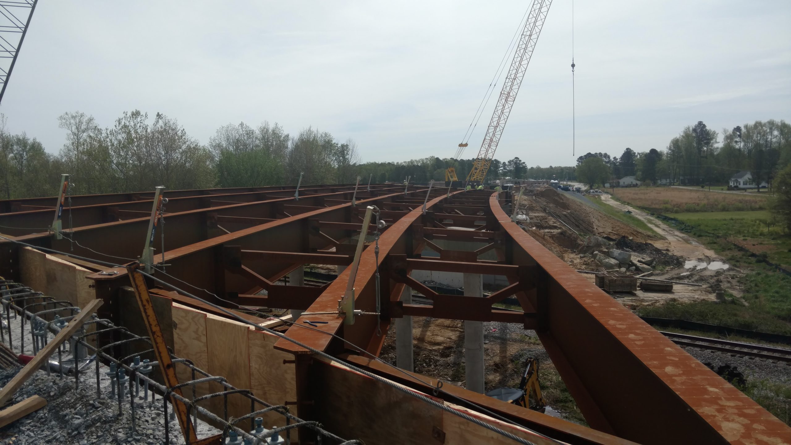 Curved steel girders
