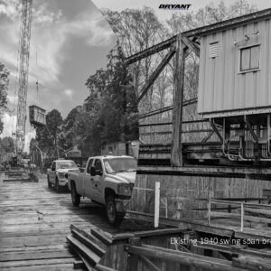 Demolition of the existing swing span bridge operator's control room